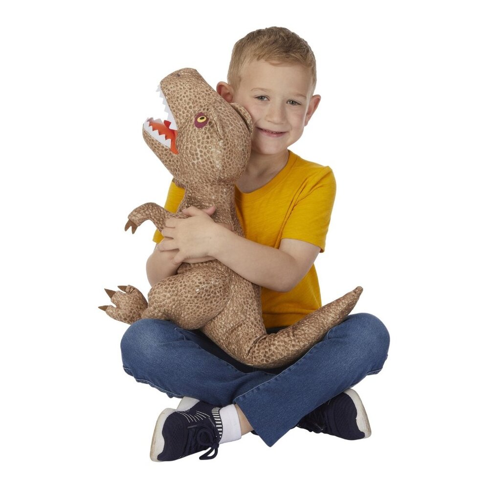 Jurassic World Kids T-Rex Pillow Buddy 22" Large Plush Dino Cuddle Pillow Pal